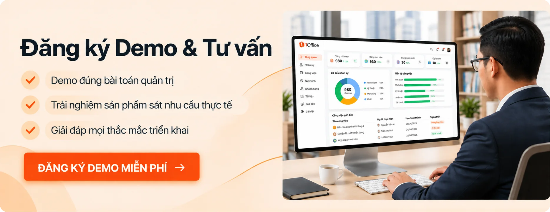 Book a Demo & Consultation: a demo for your management needs, hands-on product experience, answers to every rollout question. Book a free demo