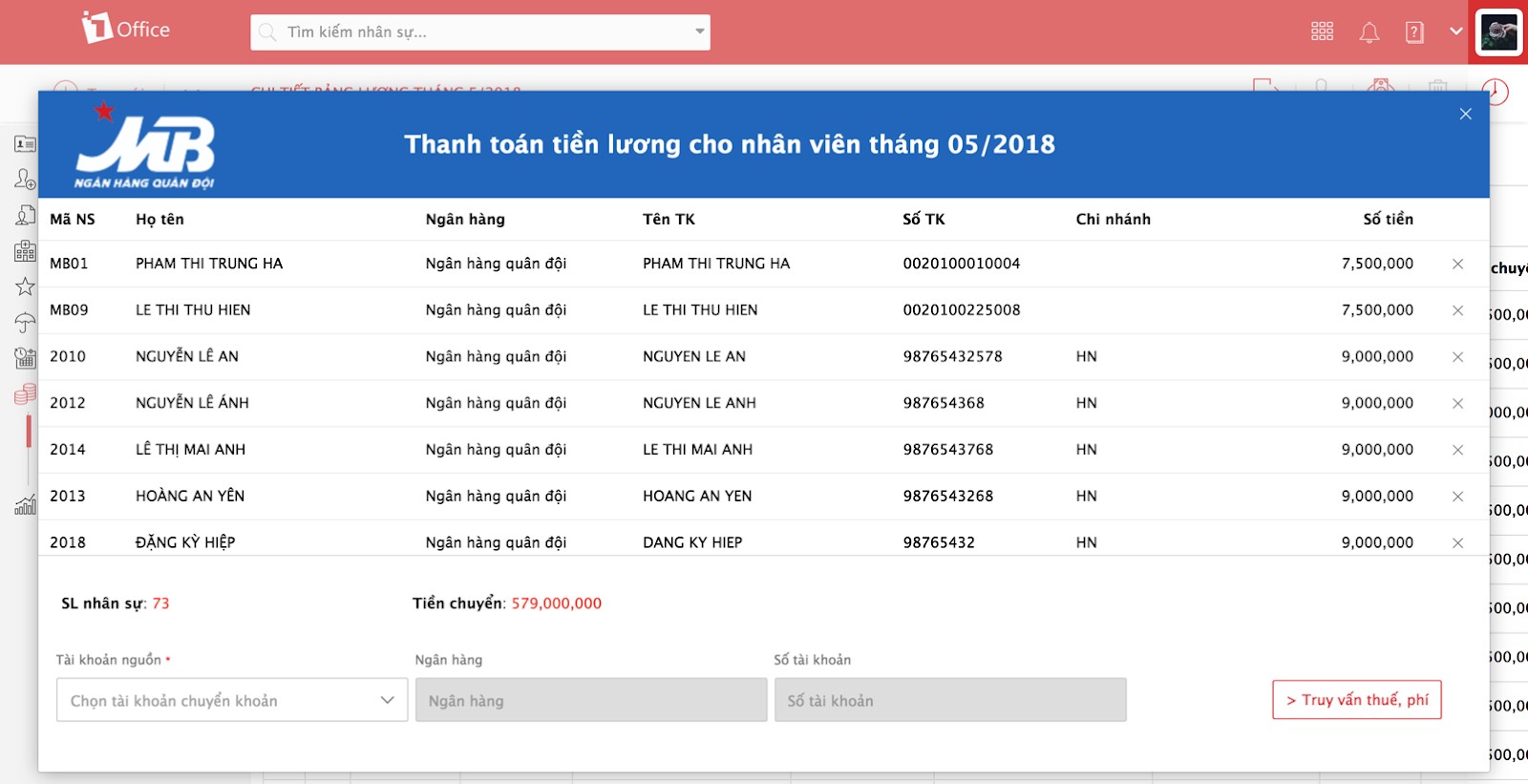 Doanh nghiệp dễ dàng trả lương trực tuyến qua ngân hàng MB Bank Doanh nghiệp dễ dàng trả lương trực tuyến qua ngân hàng MB Bank
