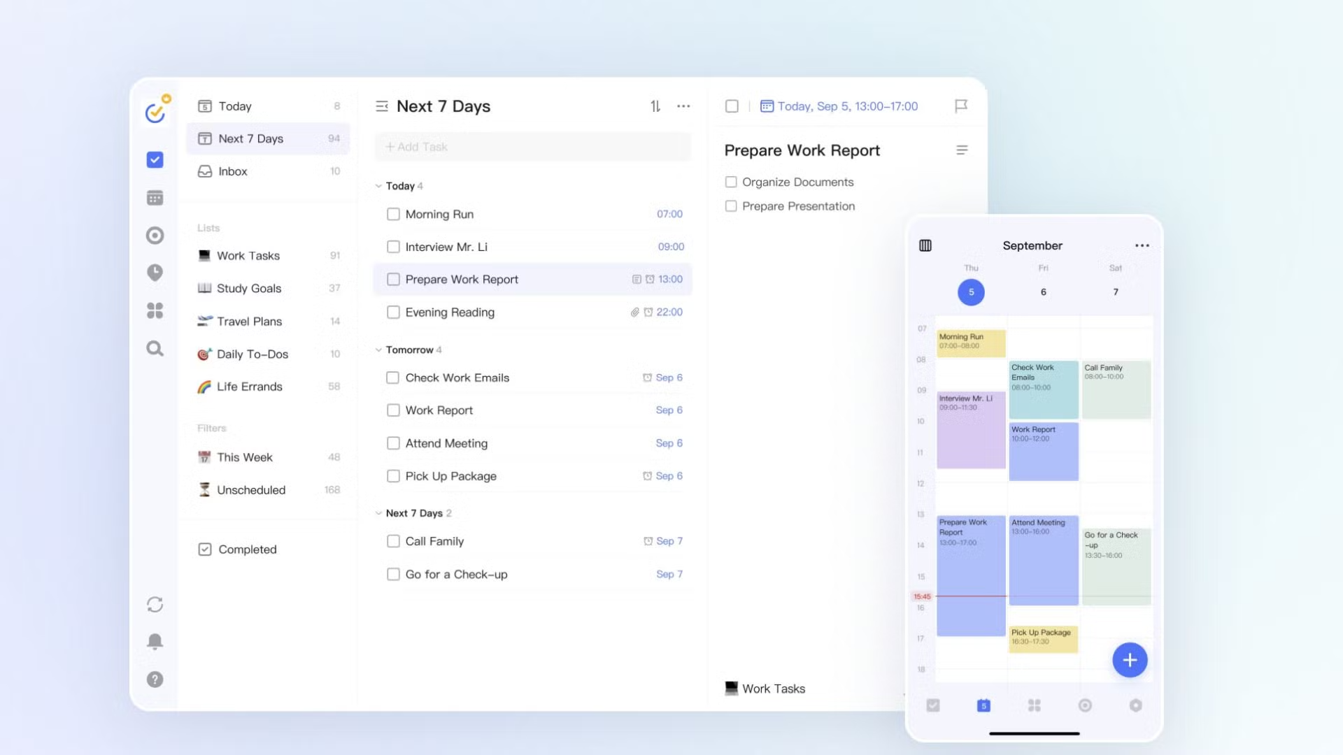 TickTick – Quản lý task kết hợp Pomodoro