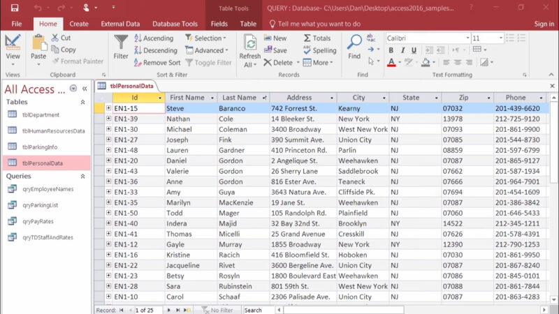 Phần mềm quản lý hồ sơ Microsoft Access