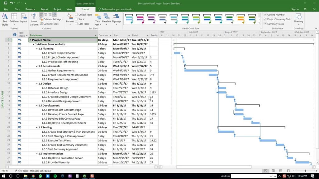 Lên kế hoạch chi tiết với phần mềm Microsoft Project