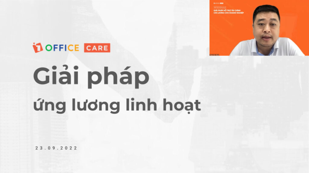 Diễn giả Lê Việt Thắng giới thiệu bộ giải pháp chi lương linh hoạt 1Care
