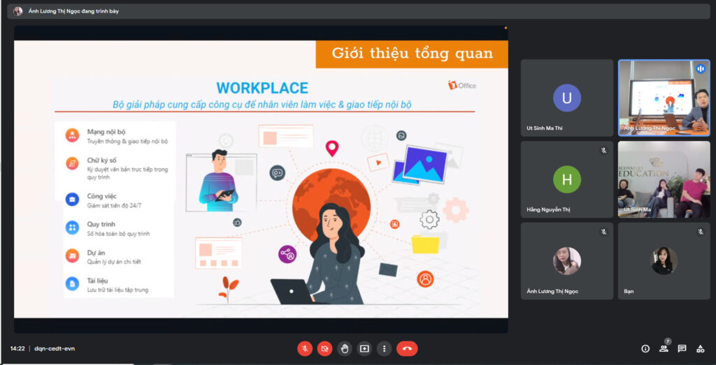 Phân hệ Workplace “tạo sân chơi” chung cho các cá nhân/phòng ban làm việc và giao tiếp nội bộ