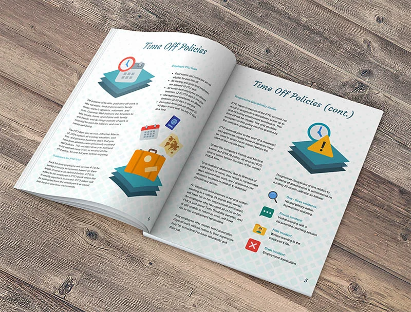 Gợi ý cấu trúc mẫu sổ tay nhân viên hoàn chỉnh