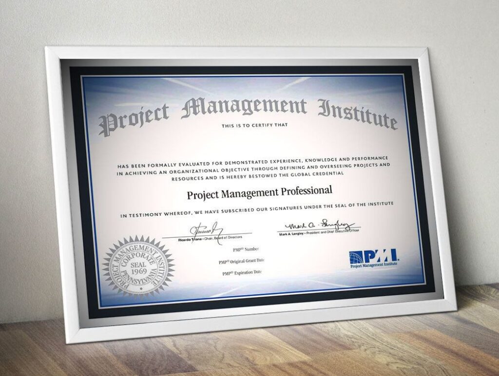Các thông tin về chứng chỉ quản lý dự án quốc tế PMP