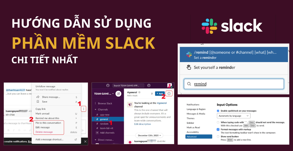 Hướng dẫn sử dụng phần mềm trao đổi nội bộ Slack