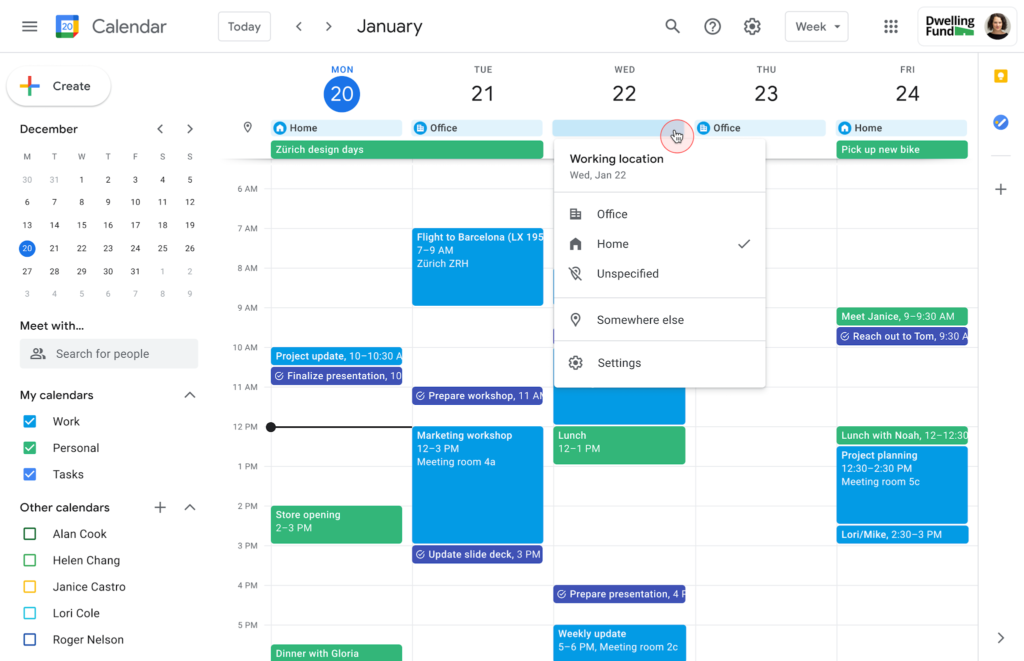Phần mềm hỗ trợ tạo thời gian biểu online Google Calendar