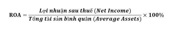 Công thức tính chỉ số ROA