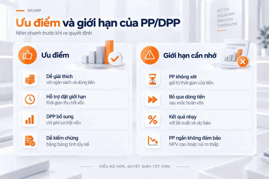 Ưu điểm và giới hạn của PP/DPP