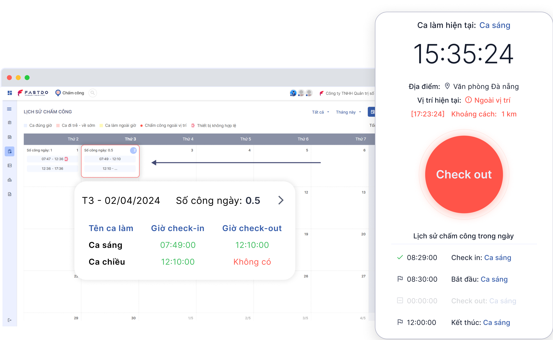 Phần mềm chấm công fCheckin