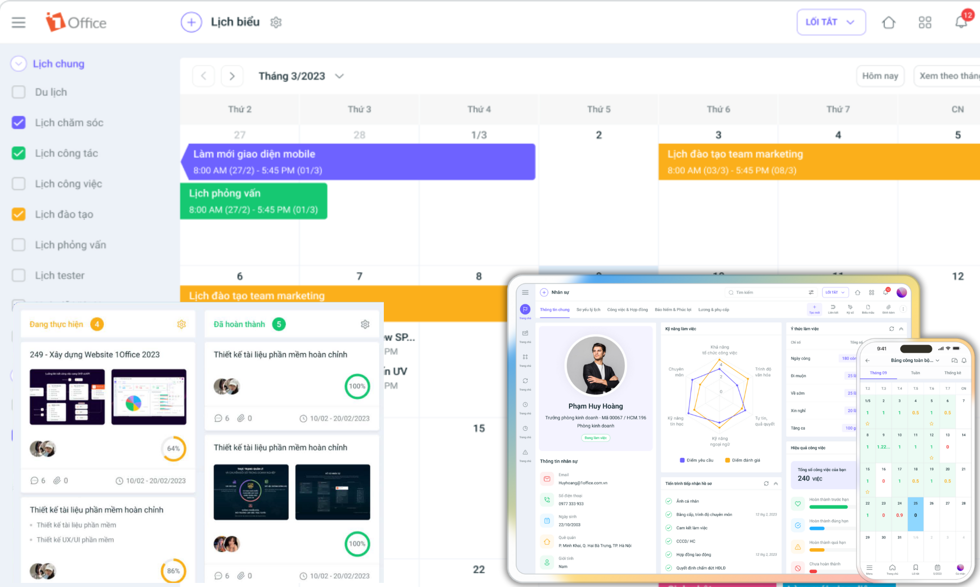 quản lý dự án hiệu quả với 1Office