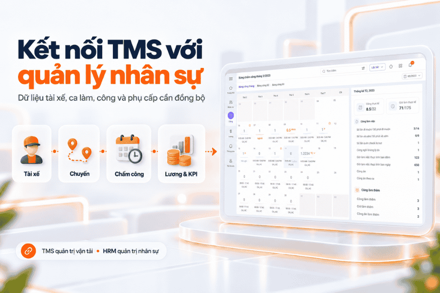1Office - Kết nối TMS với quản lý nhân sự