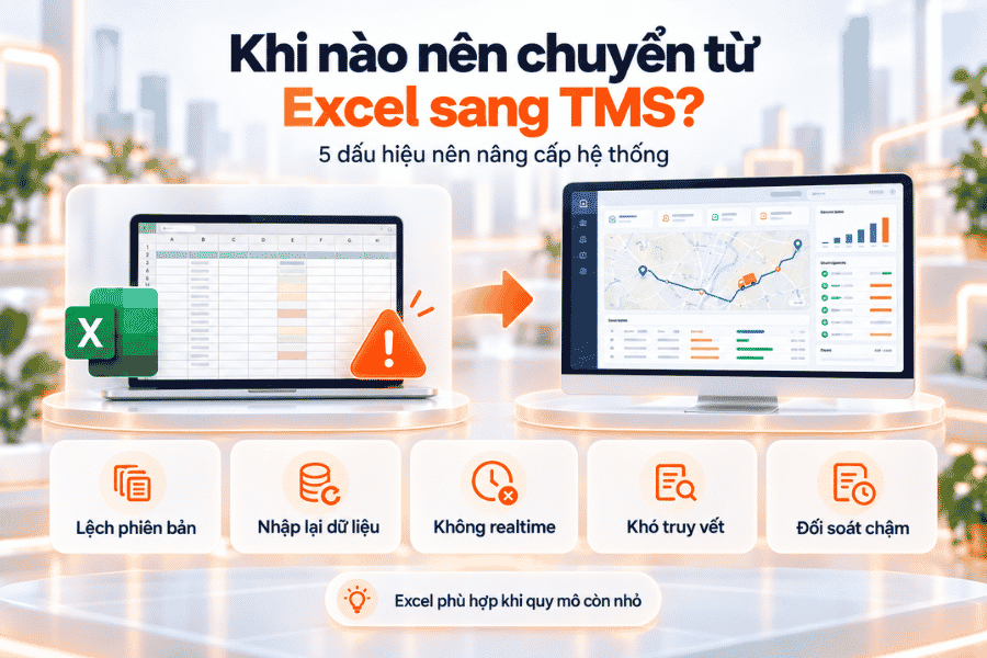 Khi nào nên chuyển từ Excel sang TMS?