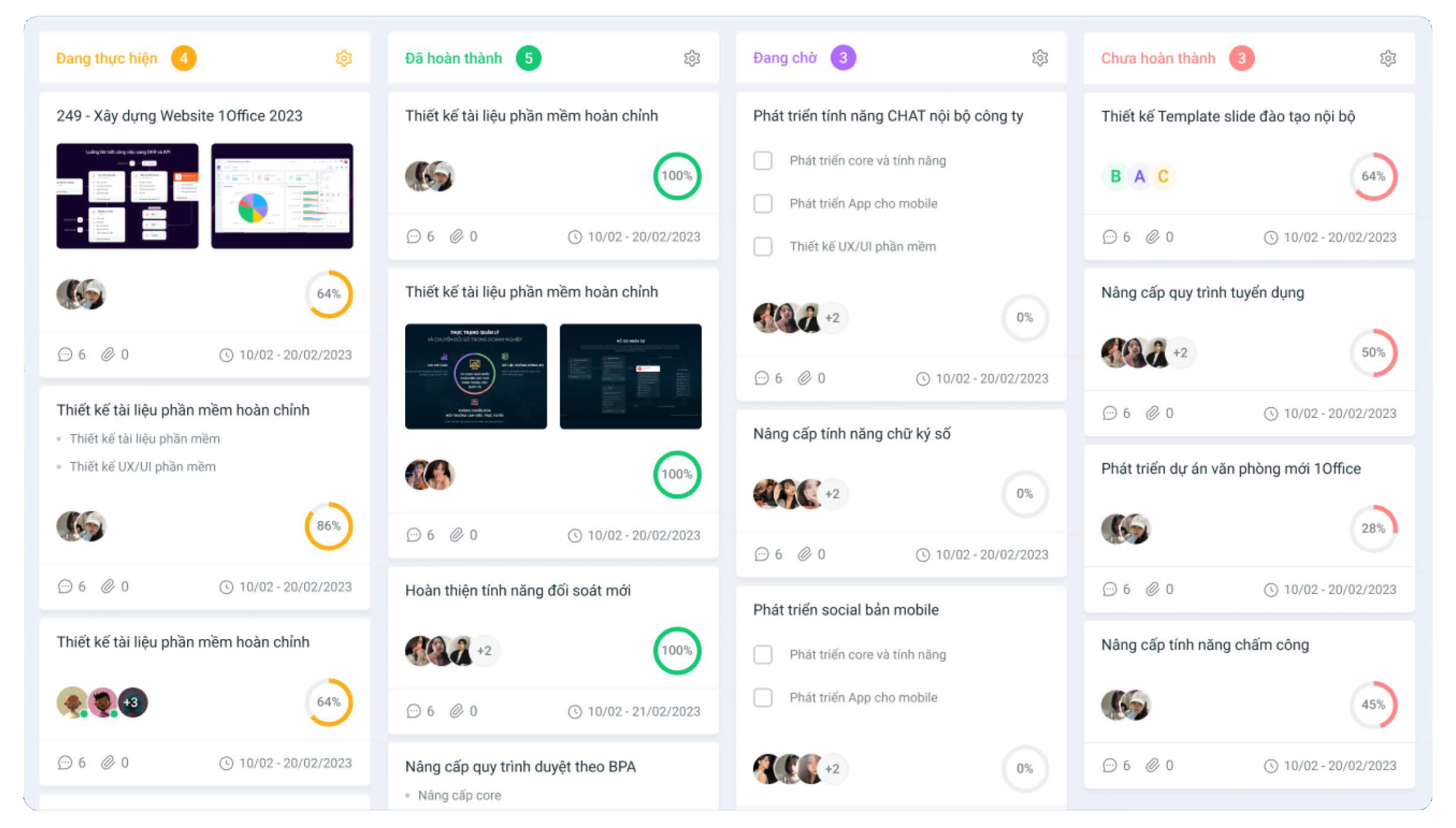 Phần mềm ghi chú và quản lý công việc 1Office