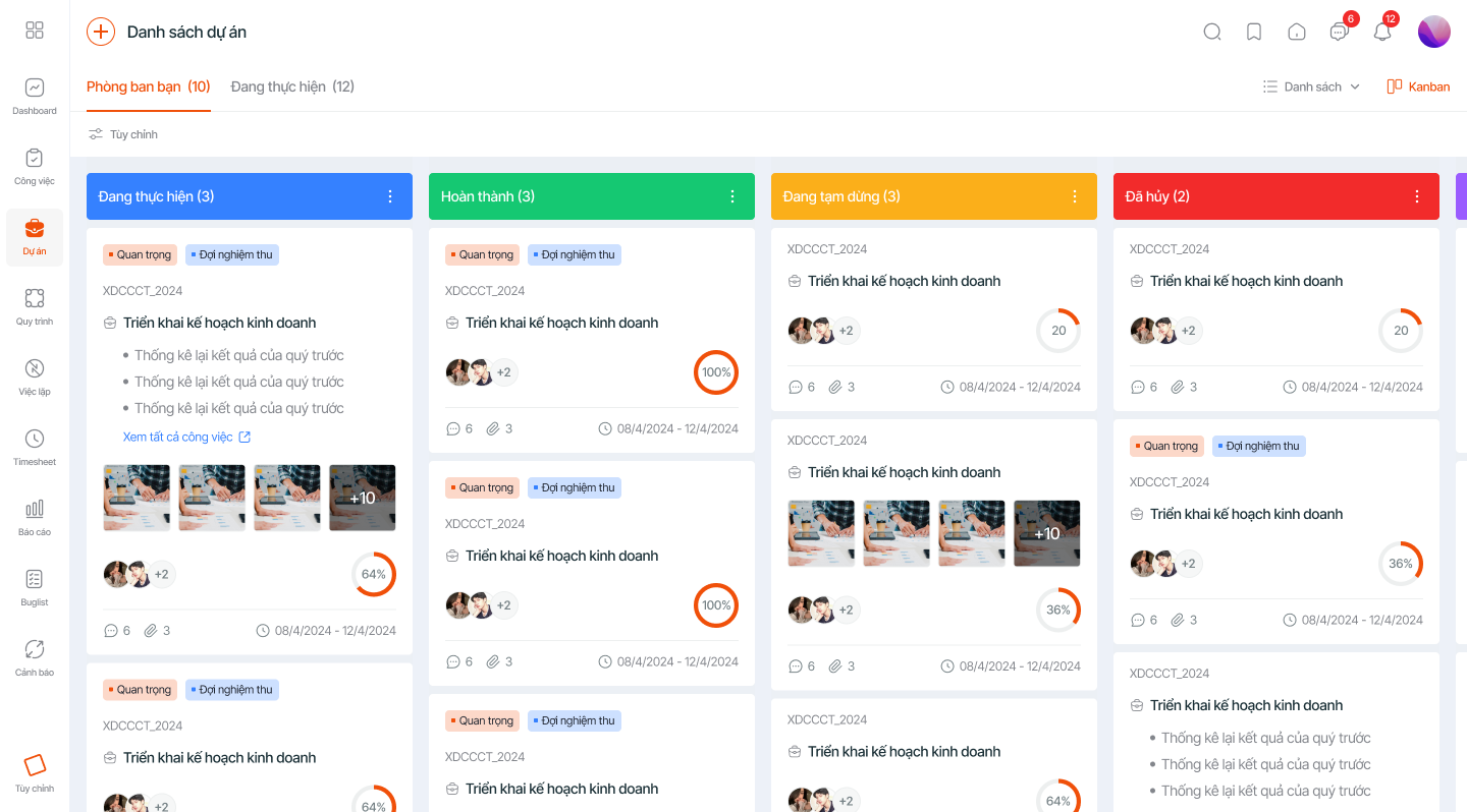 Phần mềm quản lý công việc và dự án 1Office 