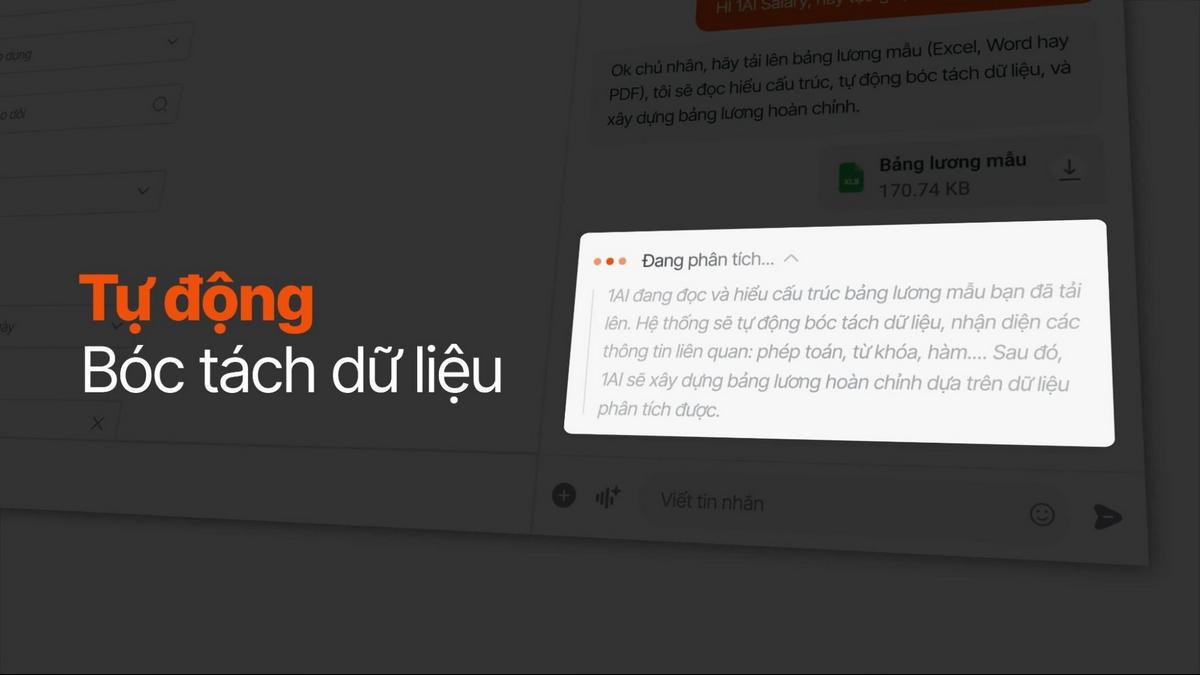Tự động cấu hình bảng lương từ file Excel/Word/PDF hoặc qua chat