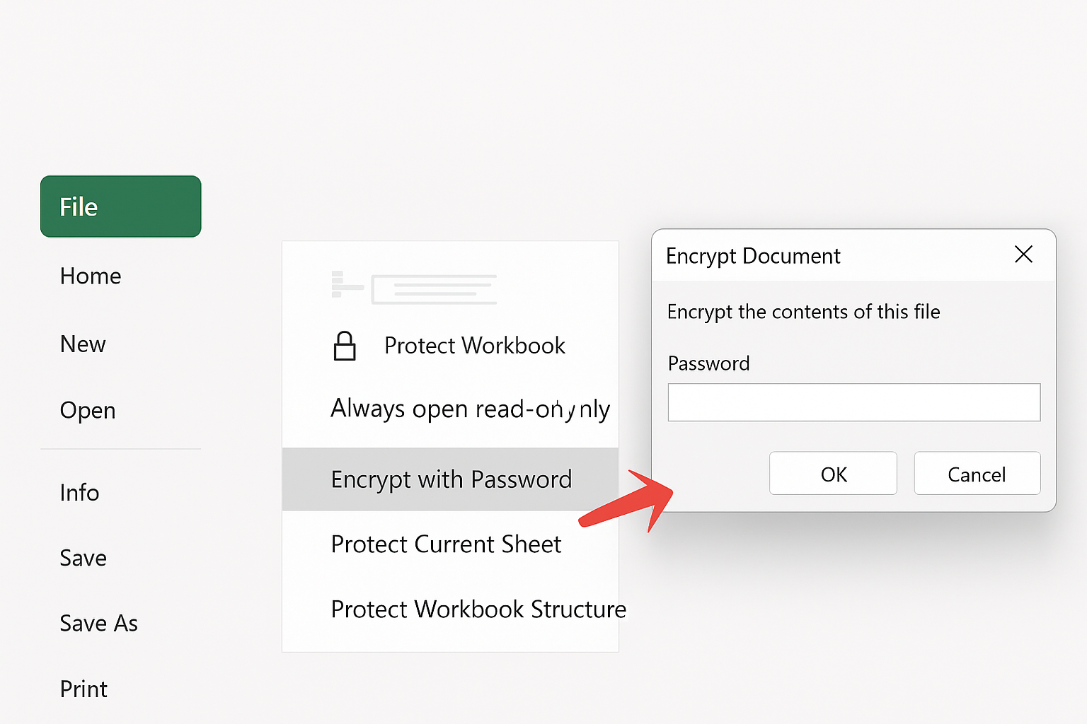 Đặt mật khẩu bảo vệ file và sheet dữ liệu