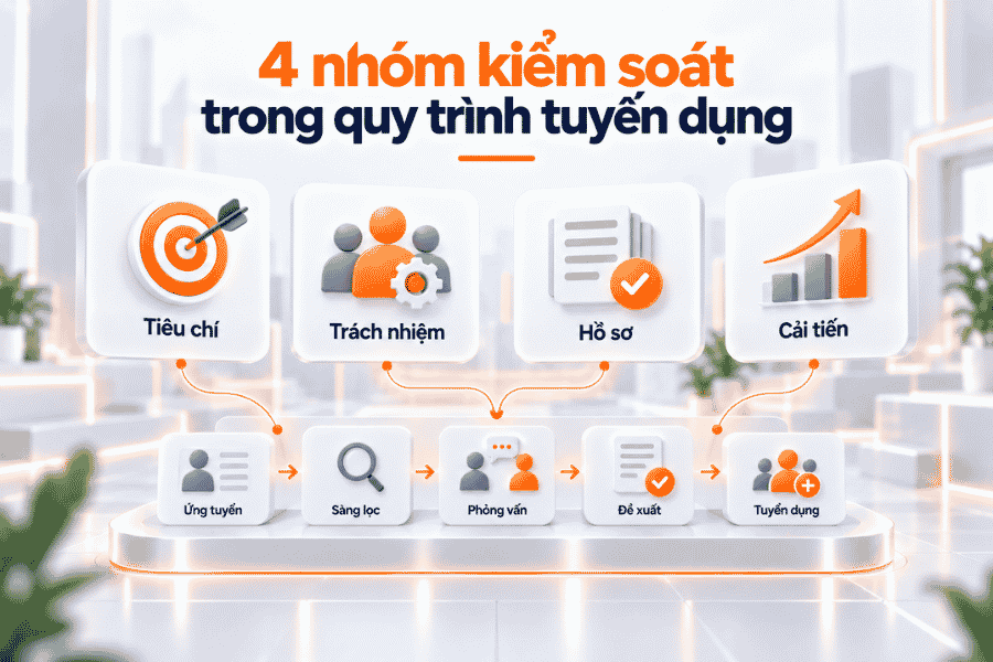 4 nhóm kiểm soát trong quy trình tuyển dụng