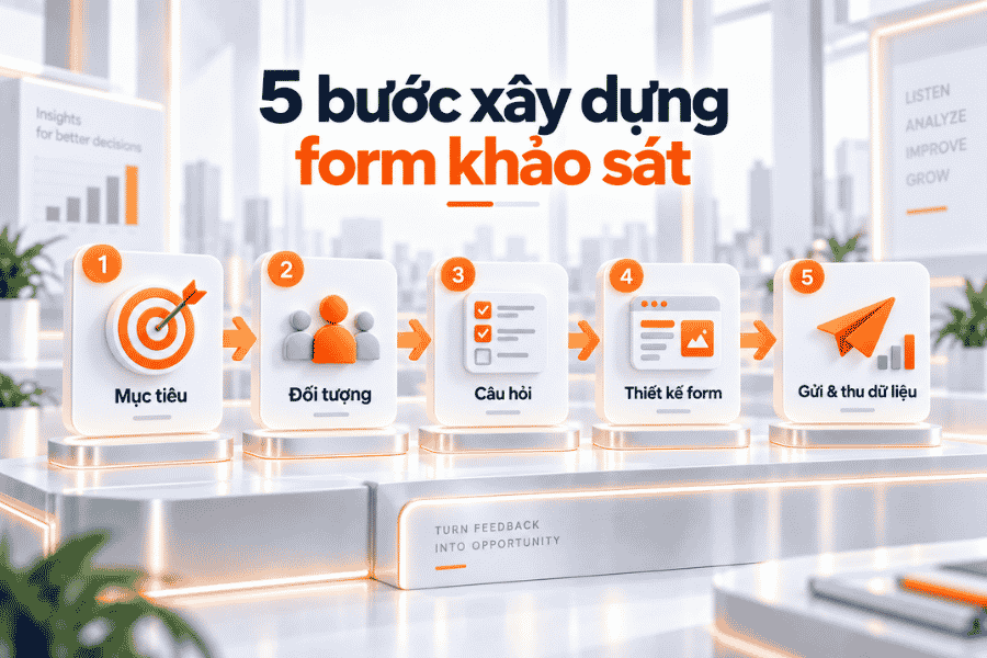 5 bước xây dựng form khảo sát
