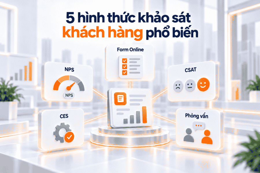 5 hình thức khảo sát khách hàng phổ biến