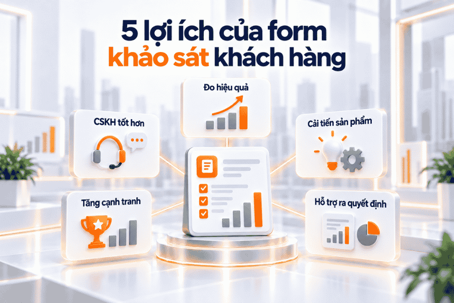 5 lợi ích của form khảo sát khách hàng