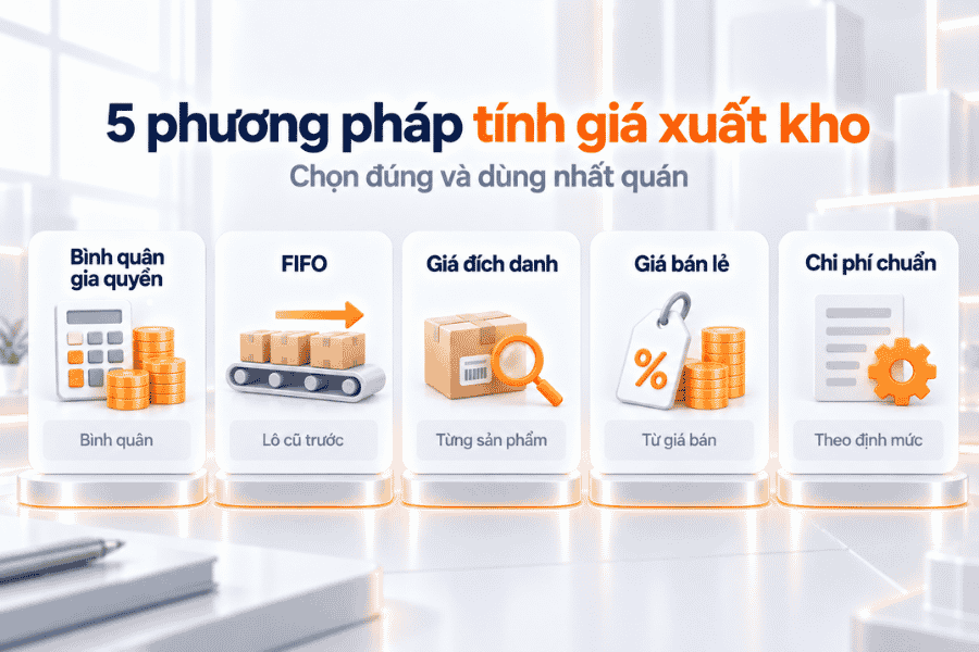 5 phương pháp tính giá xuất kho
