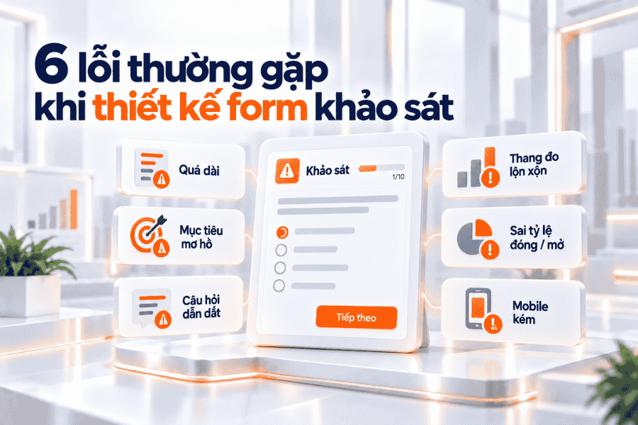 6 lỗi thường gặp khi thiết kế form khảo sát