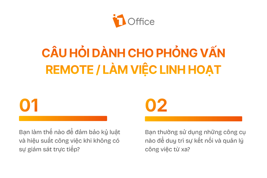 Câu hỏi dành cho phỏng vấn Remote / làm việc linh hoạt
