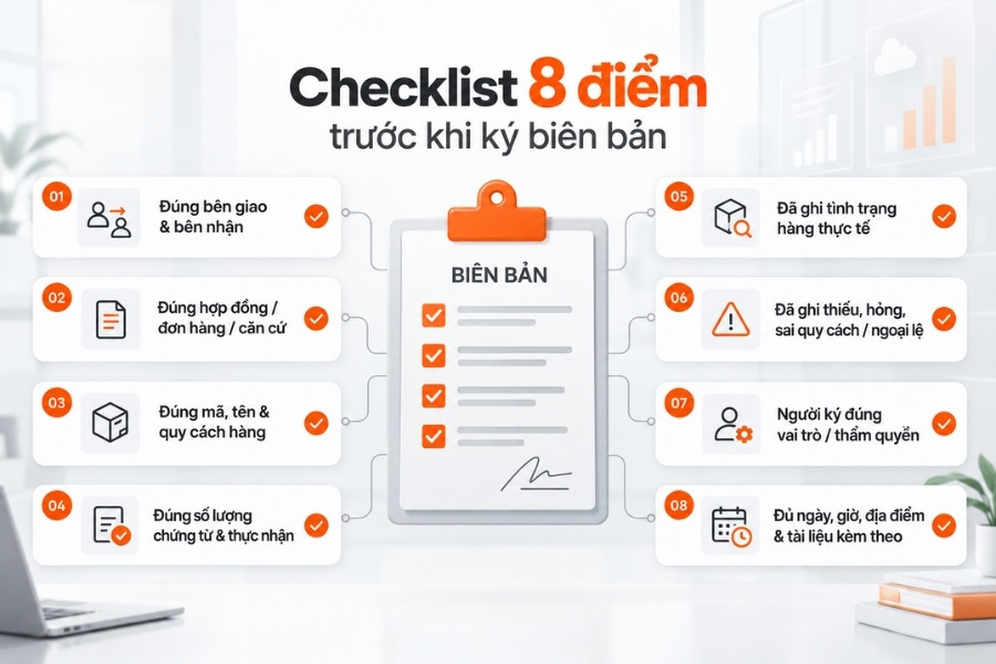 Quy trình 5 bước kiểm soát giao nhận hàng hóa bài bản