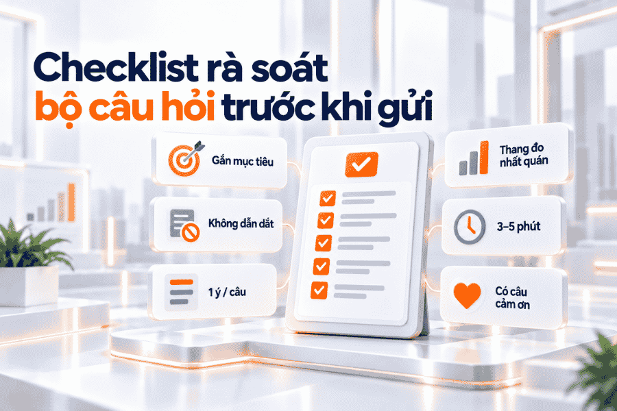 Checklist rà soát bộ câu hỏi trước khi gửi