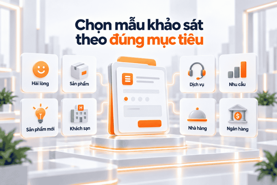 Chọn mẫu khảo sát theo đúng mục tiêu