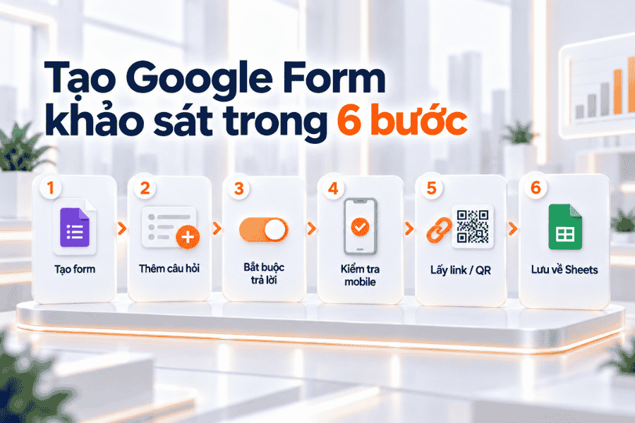 Tạo Google Form khảo sát trong 6 bước
