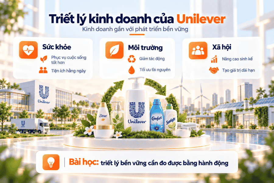 Mô hình kết nối hoạt động kinh doanh với các mục tiêu phát triển bền vững.