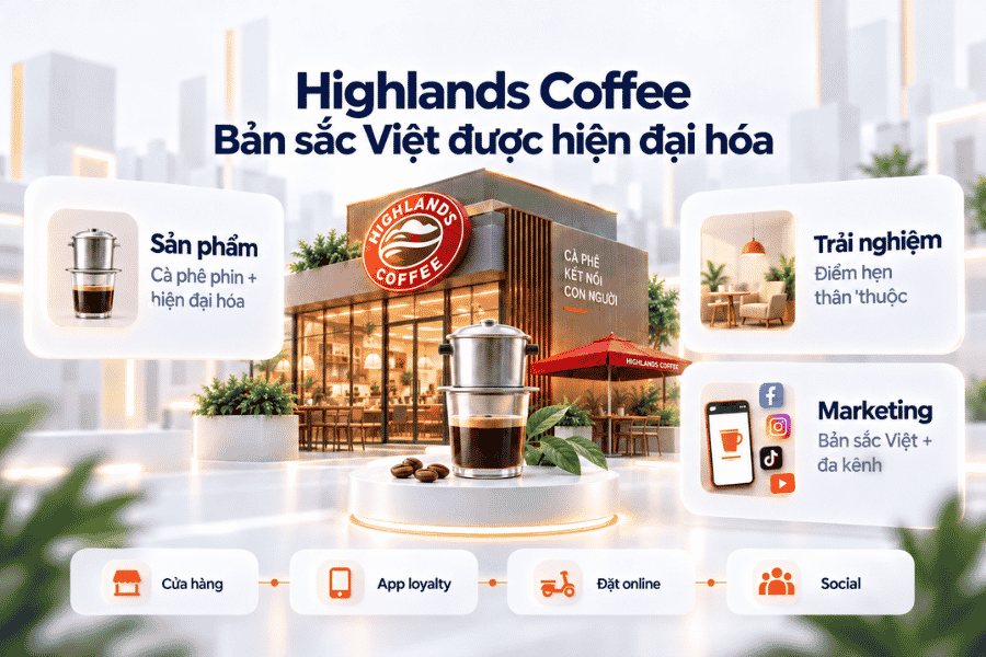 Highlands Coffee – Thành công nhờ “bản sắc Việt được hiện đại hóa"