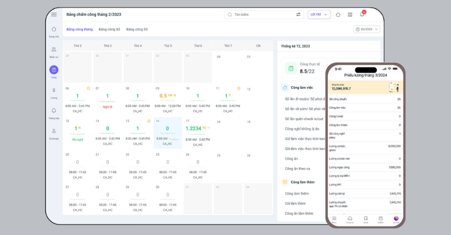 Phần mềm HRM cho ngành thiết kế 1Office