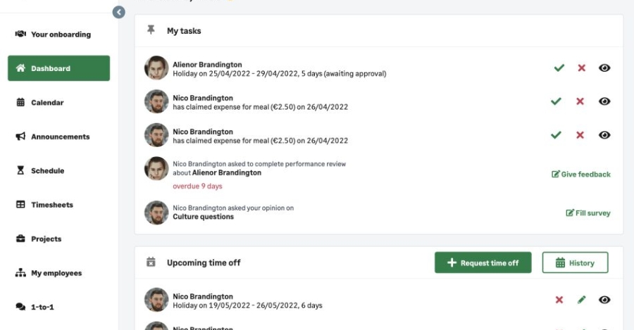 Phần mềm nhân sự Sage HR