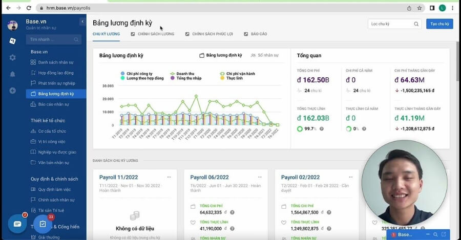 Phần mềm HRM Base HRM+ cho ngành thiết kế