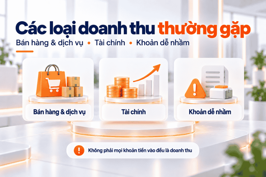 Các loại doanh thu thường gặp