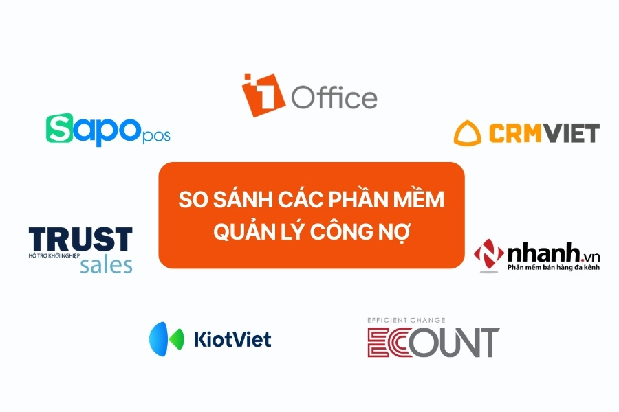 Banner so sánh các phần mềm quản lý công nợ phổ biến hàng đầu cho doanh nghiệp