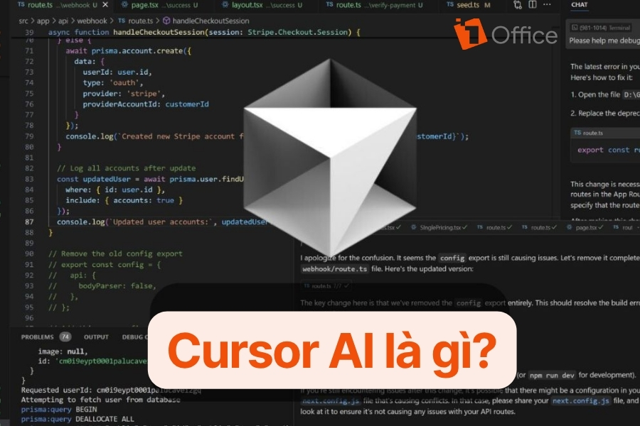 Giao diện Cursor AI