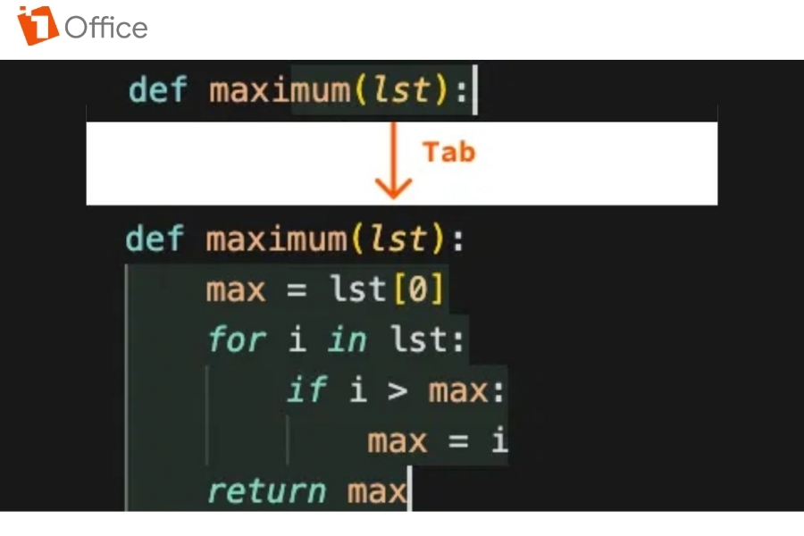 Giao diện code kèm mũi tên chỉ dẫn