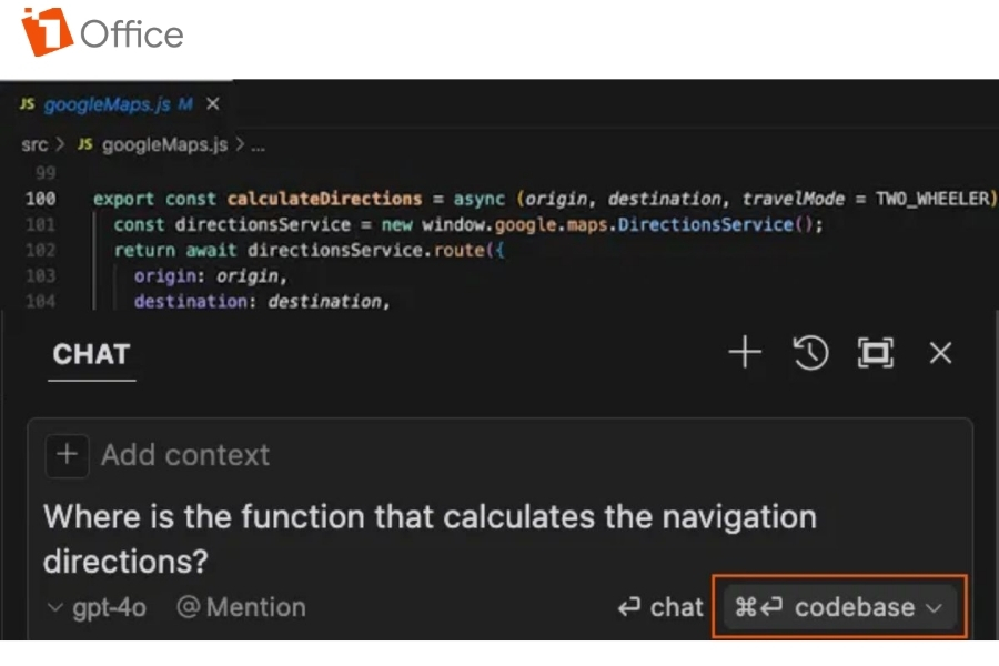Tính năng tìm kiếm codebase