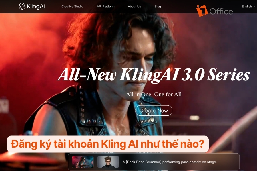Giao diện trang chủ Kling AI