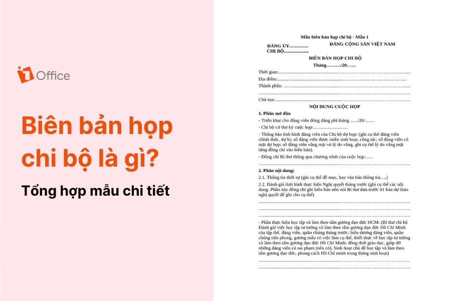 Biên Bản Họp Chi Bộ Là Gì?