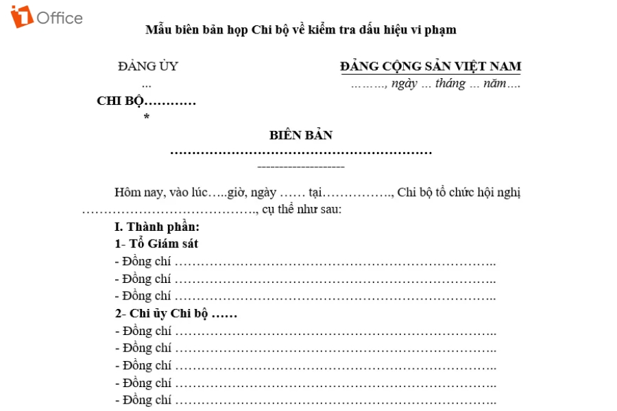 Biên Bản Họp Chi Bộ Hoàn Chỉnh Gồm Những Nội Dung Gì?