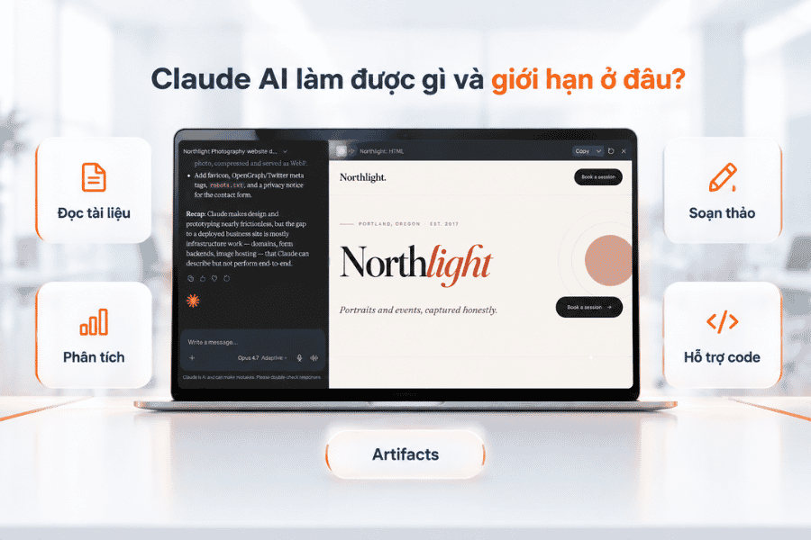 Giao diện Claude Artifacts cho phép xem và chỉnh sửa tài liệu hoặc mã bên cạnh cuộc trò chuyện