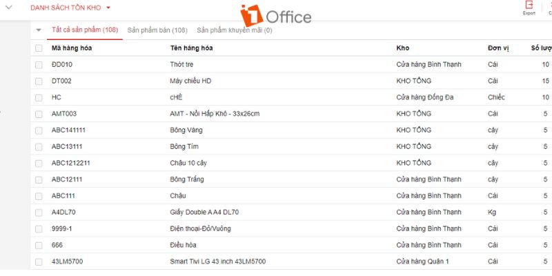 Hệ thống quản trị 1Office giúp kế toán kho tự động hóa quy trình