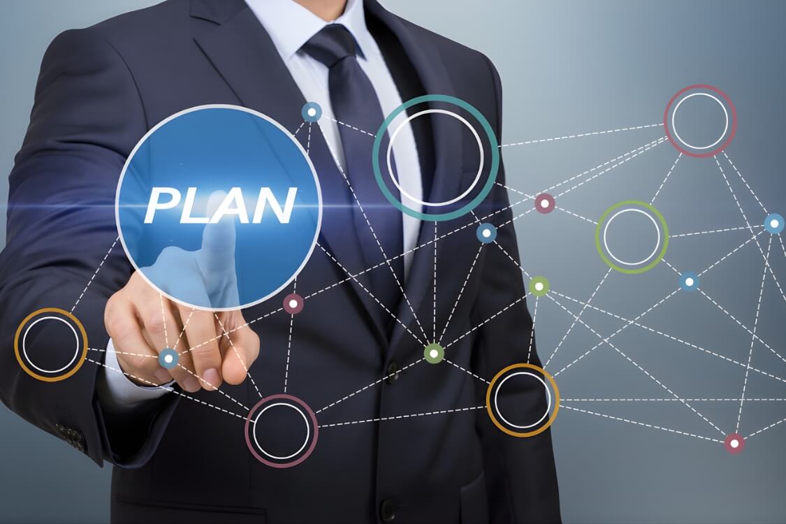 Mục 5 là lập kế hoạch hoạt động theo từng lĩnh vực gồm marketing, tài chính, nhân sự và bán hàng