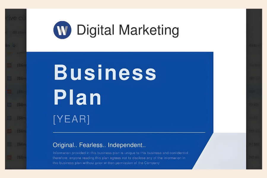 Kế hoạch kinh doanh mẫu cho Marketing Agency