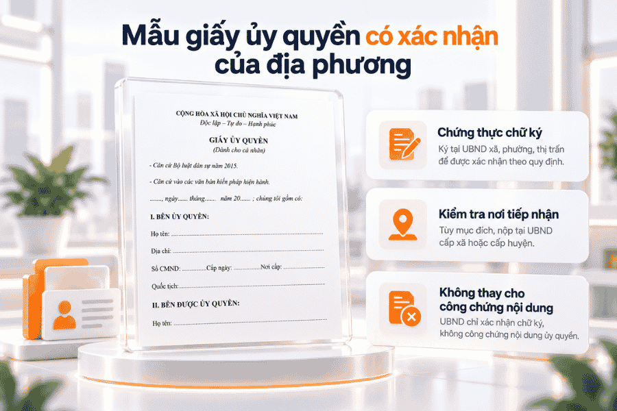 Mẫu giấy tham khảo cho thủ tục cần xác nhận theo quy định và yêu cầu tiếp nhận.